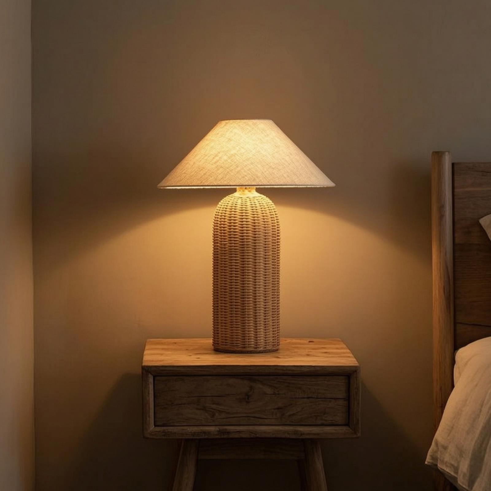 Home Textile - Lámpara de Noche con Base de