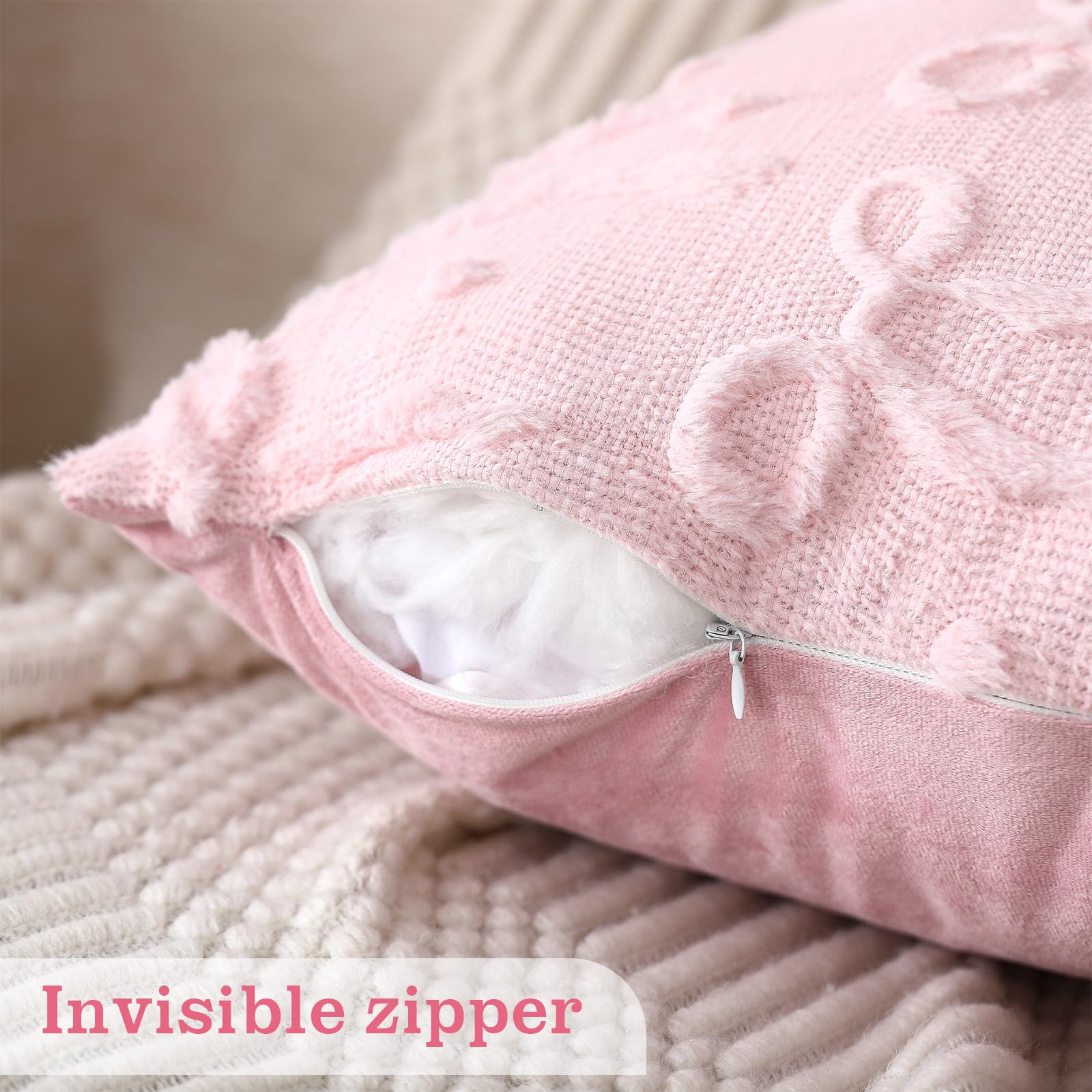 Fundas de almohada con lazo ro - Pillow Insert 18X18 reseña y precio