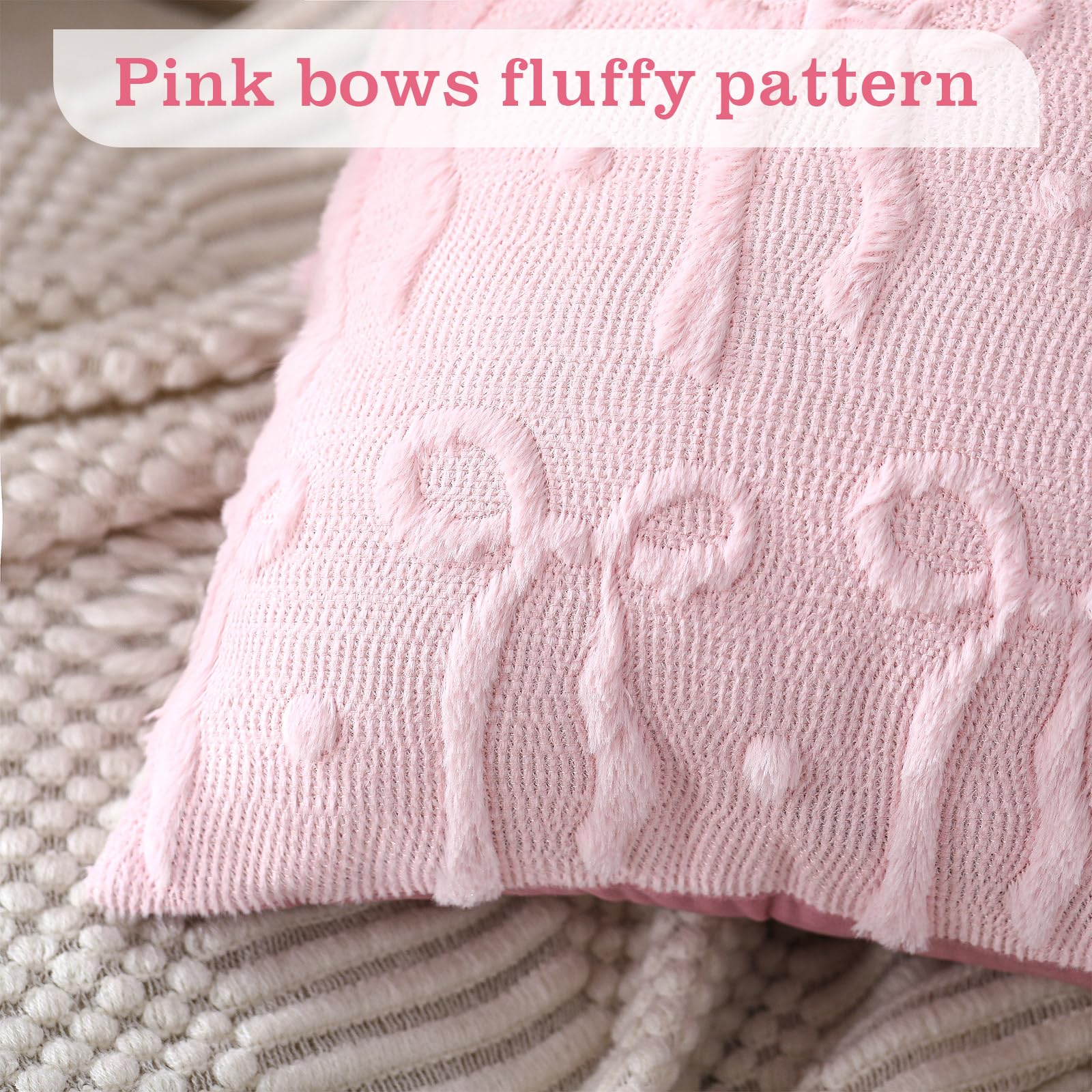 Fundas de almohada con lazo ro - Pillow Insert 18X18 reseña y precio