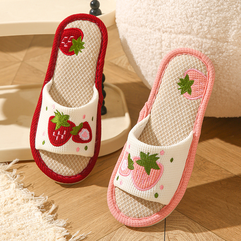 Pantuflas de lino con diseño d - Home Textile reseña y precio